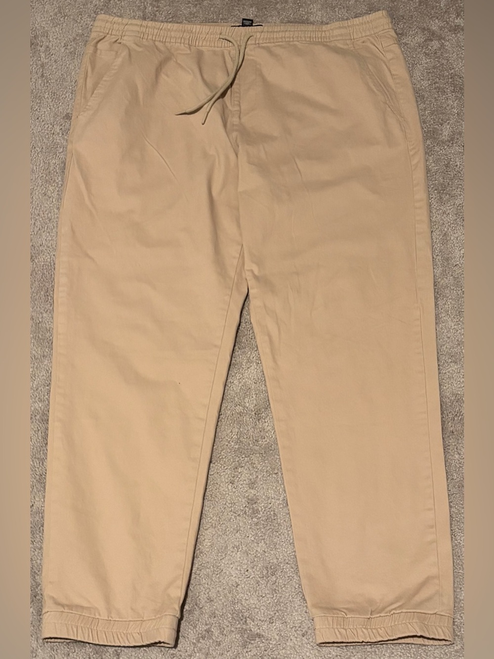 Forever 21 Men’s Khaki Drawstring Joggers Size 2XL Measured 40x30